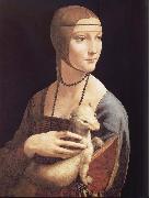 Leonardo  Da Vinci Lady with Emine USA oil painting reproduction
